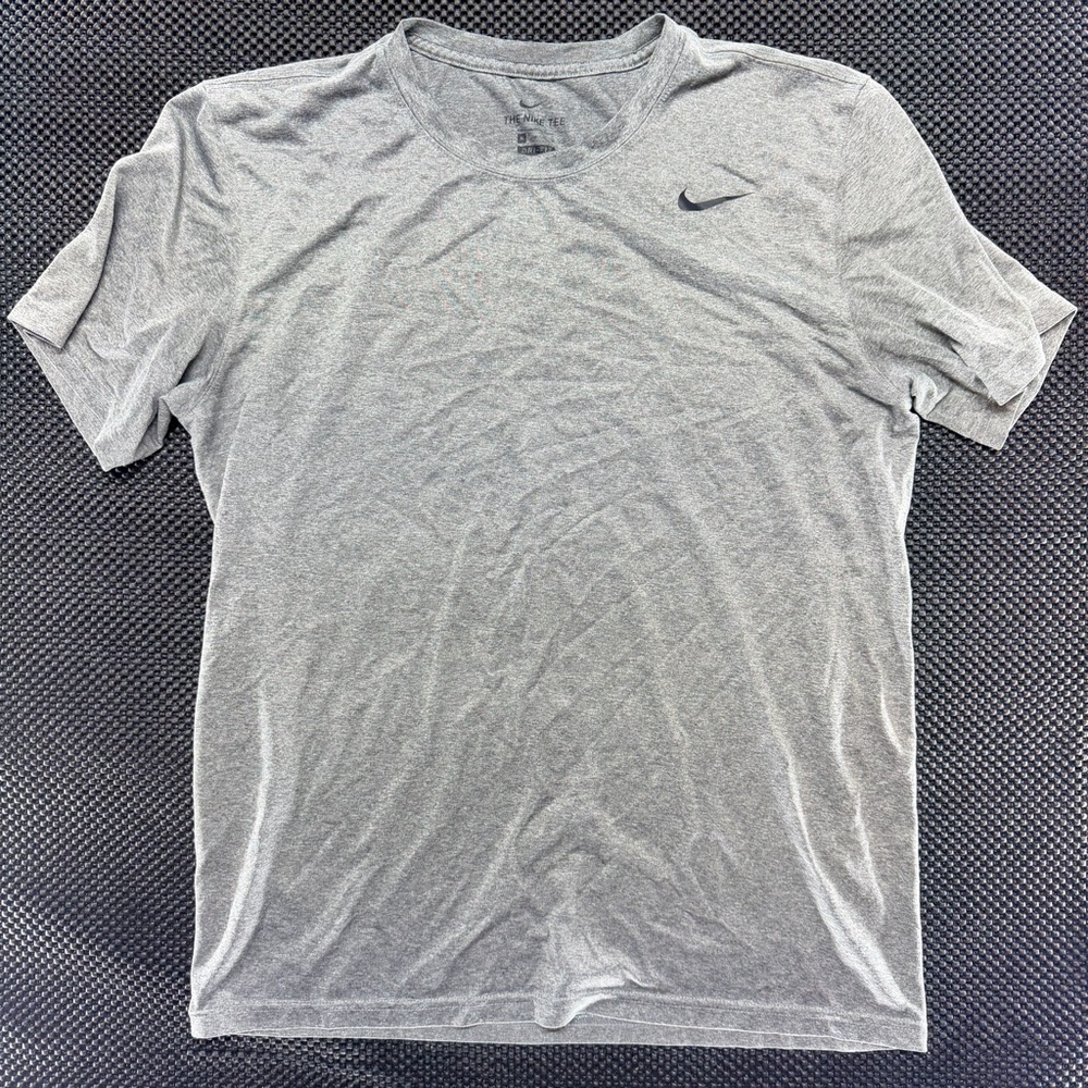 Nike Light Gray Heather Short Sleeve Performance Tee